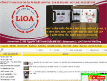 Tablet Screenshot of lioanhatlinh.com.vn